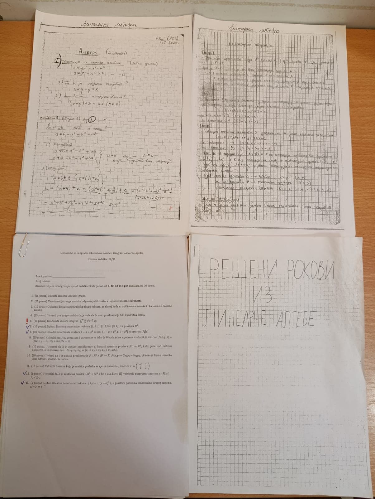 LINEARNA ALGEBRA